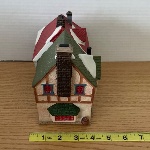 Vtg Lemax Village Square Collectibles Bobs Tobacco Rare Books Christmas Lighted - Picture 14 of 14